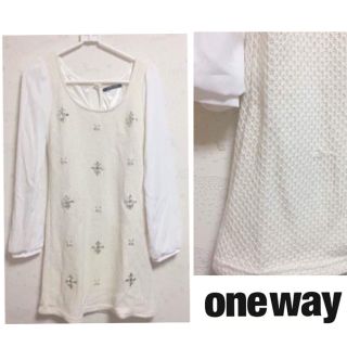 ワンウェイ(one*way)のニットワンピース(ミニワンピース)