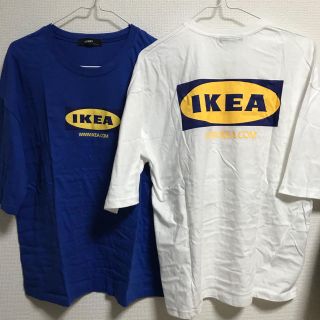 イケア(IKEA)のIKEA T 白 / 青 (Tシャツ(半袖/袖なし))