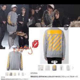 SALE モンクレール✖️off-white コラボ裏起毛スウェット