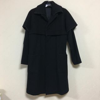 ヨウジヤマモト(Yohji Yamamoto)のオーガ様　専用■ヨウジヤマモト ウール混レイヤードデザインロングコート Y’s(ロングコート)