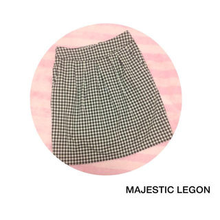 マジェスティックレゴン(MAJESTIC LEGON)のチェックコクーンスカート(ひざ丈スカート)