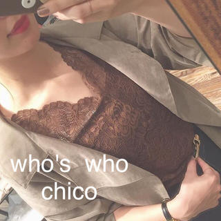 フーズフーチコ(who's who Chico)の新品❁﻿フーズフーチコ スカラップ襟レースプルオーバー(シャツ/ブラウス(長袖/七分))