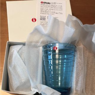 イッタラ(iittala)のイッタラ グラス ブルー 未使用品(グラス/カップ)