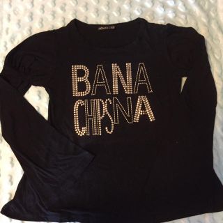 バナナチップス(BANANA CHIPS)のBANANA CHIPS  黒のカットソー(Tシャツ/カットソー)