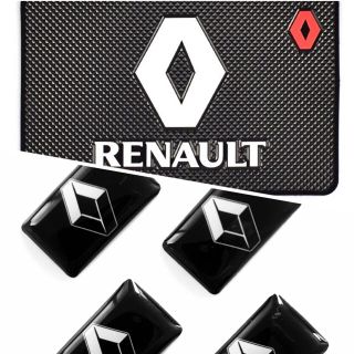 ルノー(RENAULT)の【KAZUYA95様専用】ルノー ダッシュボードマット ＆ ミニエンブレムセット(車内アクセサリ)