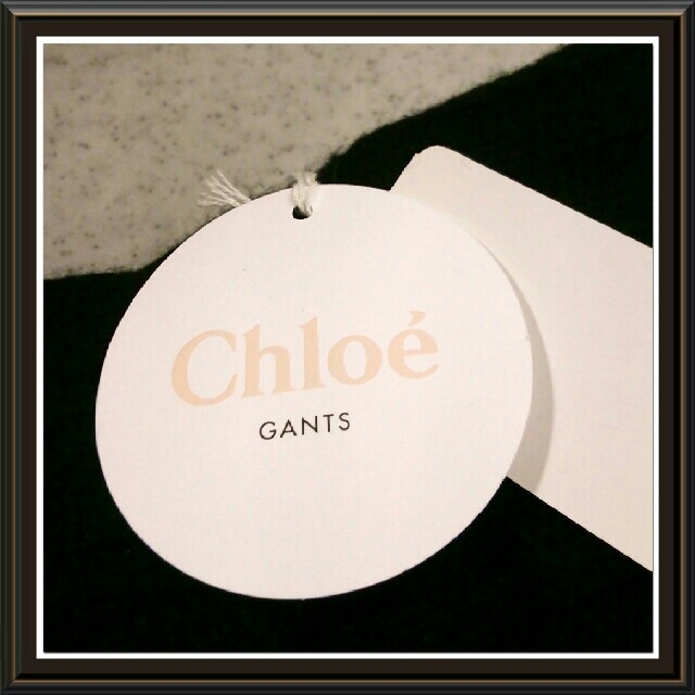 Chloe(クロエ)の新品 クロエ chloe GANTS メンズ 被せ 手袋 グローブ★ブラック メンズのファッション小物(手袋)の商品写真