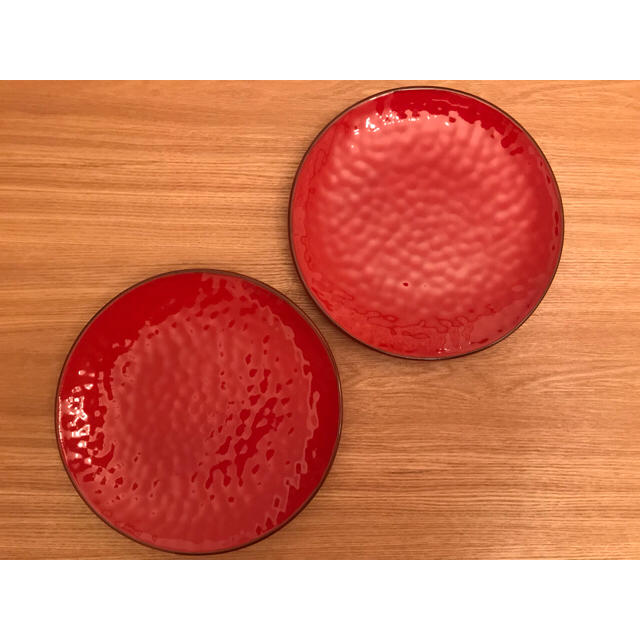 ★あおいちゃんさま専用★M style イタリア 赤 大皿 2枚セット | フリマアプリ ラクマ