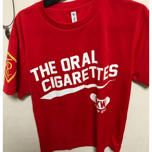 THE ORAL CIGARETTESスポーツTシャツ赤の通販 by ax_ixi's shop THE ORAL CIGARETTESスポーツTシャツ赤の通販 by ax_ixi's shop
