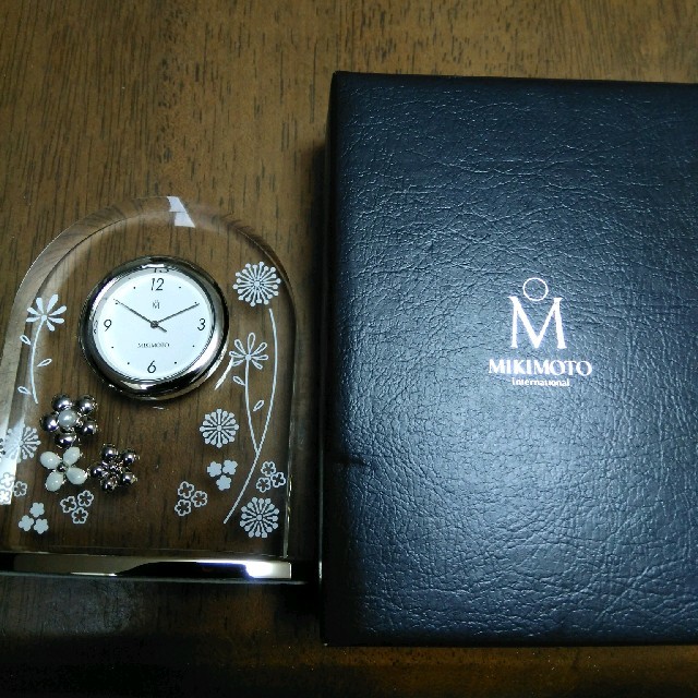 MIKIMOTO(ミキモト)の※新品未使用　MIKIMOTO 置時計 インテリア/住まい/日用品のインテリア小物(置時計)の商品写真