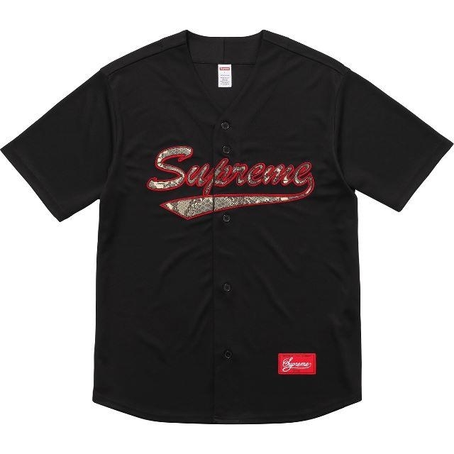 Supreme(シュプリーム)のSupreme Snake Script Logo BaseballJersey メンズのトップス(ジャージ)の商品写真