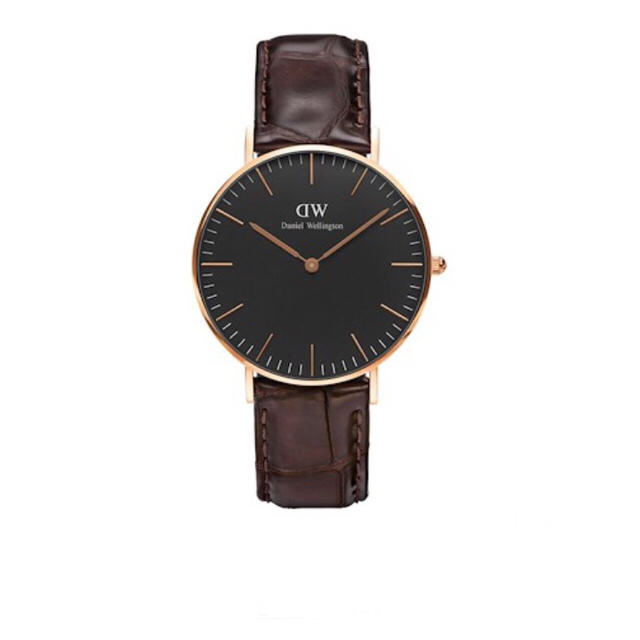 Daniel Wellington(ダニエルウェリントン)の新品未使用 ダニエルウェリントンクラッシック ブラック　36mm 替えベルト付 レディースのファッション小物(腕時計)の商品写真