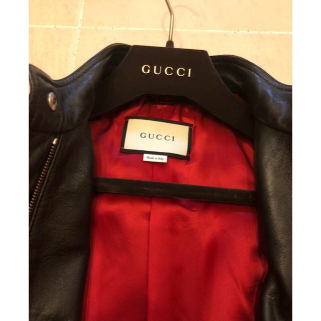 Gucci(グッチ)のflj様専用 GUCCI 革ジャン メンズのジャケット/アウター(レザージャケット)の商品写真