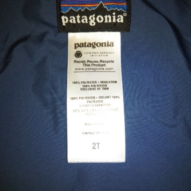 patagonia(パタゴニア)の39nalu様専用　patagonia　中綿ジャンバー キッズ/ベビー/マタニティのキッズ服男の子用(90cm~)(ジャケット/上着)の商品写真