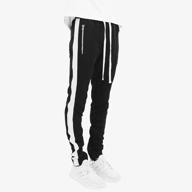 mnml trackpants XSサイズ 黒×白 ラインパンツ fog メンズのパンツ(その他)の商品写真