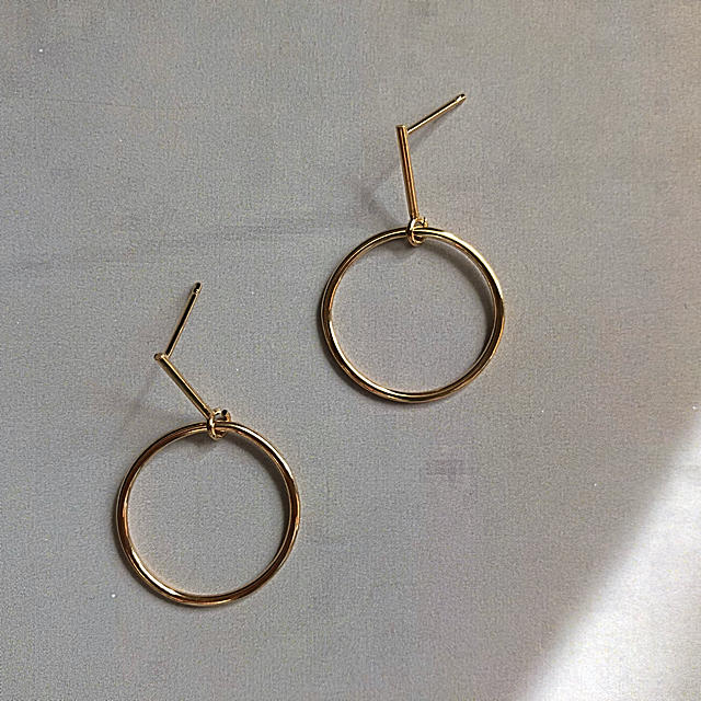 DEUXIEME CLASSE(ドゥーズィエムクラス)のimport circle pierce.  color_ gold レディースのアクセサリー(ピアス)の商品写真