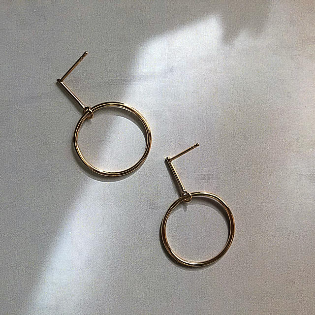 DEUXIEME CLASSE(ドゥーズィエムクラス)のimport circle pierce.  color_ gold レディースのアクセサリー(ピアス)の商品写真