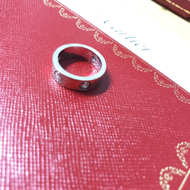 品質一番の Cartier - カルティエ ラブリング WG 3Pダイヤ 48 リング