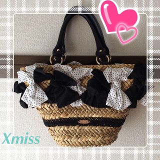 キスミス(Xmiss)のキスミス♡リボンかごバッグ(トートバッグ)