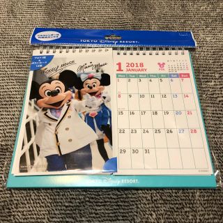 ディズニー(Disney)の【Disney】卓上カレンダー 2018 キャラクター実写 ディズニーリゾート(カレンダー/スケジュール)