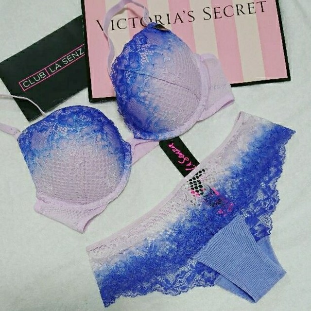 Victoria's Secret(ヴィクトリアズシークレット)の【再入荷】Lasenza プッシュアップブラセット レディースの下着/アンダーウェア(ブラ&ショーツセット)の商品写真