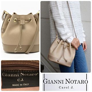 シップス(SHIPS)のSHIPS購入 GIANNI NOTARO バイカラー 巾着ショルダーバッグ(ショルダーバッグ)