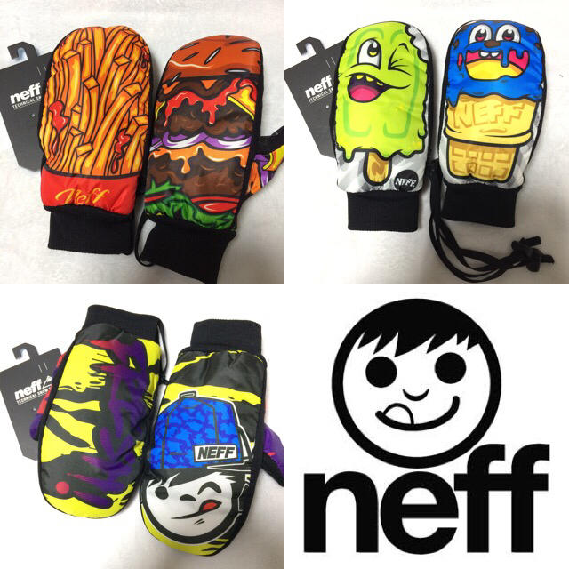 Neff(ネフ)のneff ネフ スノーボード ミトン グローブ キャラクターミット 新品  スポーツ/アウトドアのスノーボード(アクセサリー)の商品写真