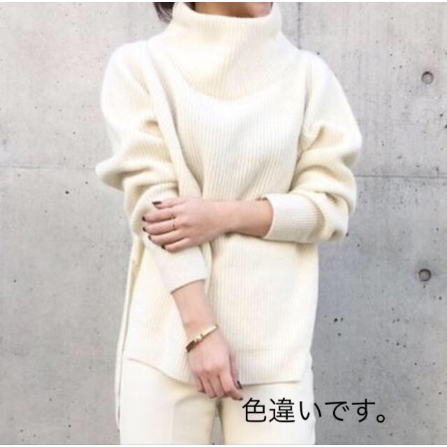 美品 Deuxieme Classe ボトルネック オーバーサイズ ニット 黒 2022年