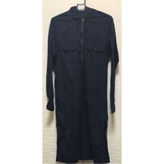 エンジニアードガーメンツ(Engineered Garments)の3/25まで値下げ FWK long bush dress ネイビー サイズ2(ロングワンピース/マキシワンピース)