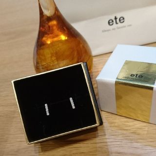 エテ(ete)のエテ ダイヤモンド×Ｋ10ホワイトゴールド ピアス(ピアス)