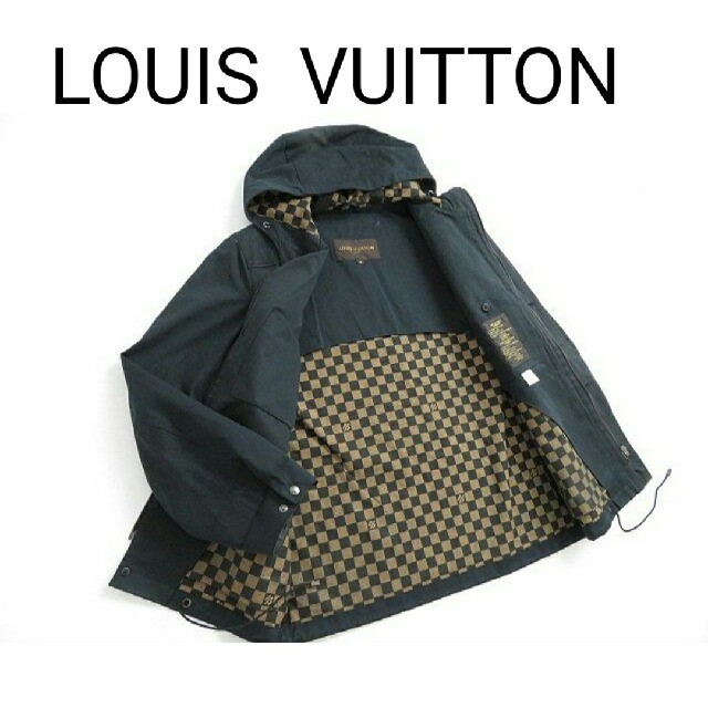 LOUIS VUITTON(ルイヴィトン)のヴィトン正規品メンズ★ダミエ柄ダークネイビー高級かなり値引き対応！ メンズのジャケット/アウター(トレンチコート)の商品写真