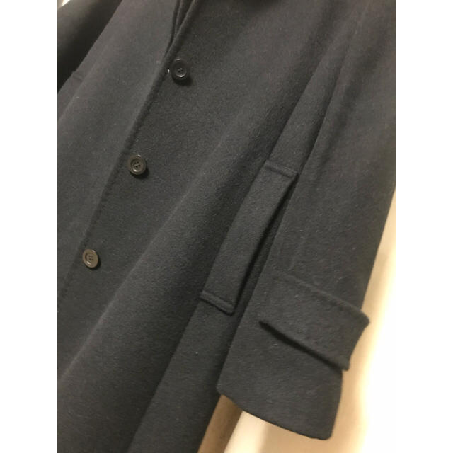 22 OCTOBRE(ヴァンドゥーオクトーブル)の22OCTOBRE黒コート レディースのジャケット/アウター(ロングコート)の商品写真