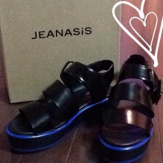 ジーナシス(JEANASIS)のJEANASIS★厚底ベルトサンダル新M(サンダル)