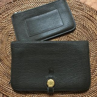 エルメス(Hermes)のエルメス★ドゴン カーキ 難あり(長財布)