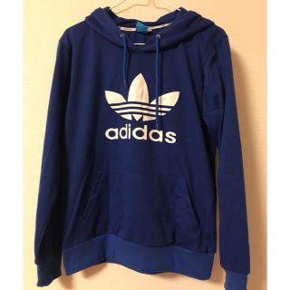 アディダス(adidas)のadidas パーカー ブルー(パーカー)