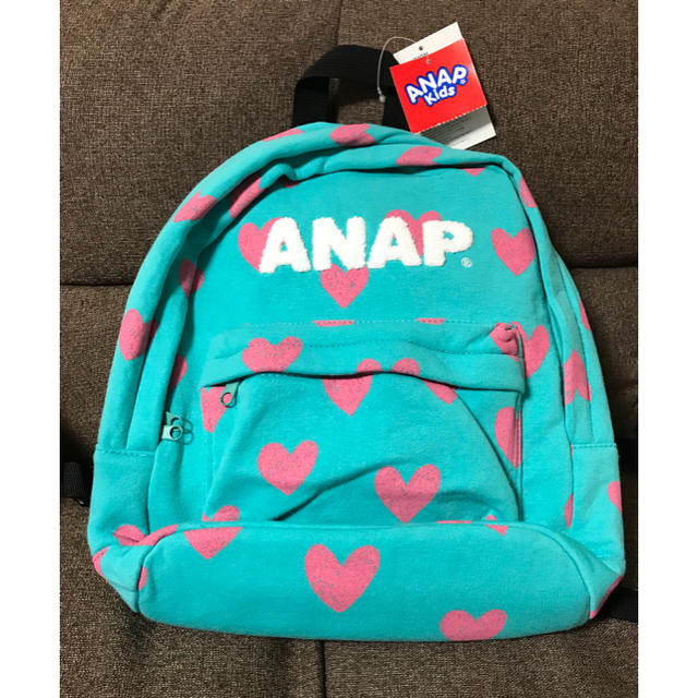 ANAP Kids(アナップキッズ)のANAP Kids スウェットリュック  ミント キッズ/ベビー/マタニティのこども用バッグ(リュックサック)の商品写真