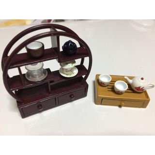 ぷちサンプル 中国茶器&飾り棚(その他)