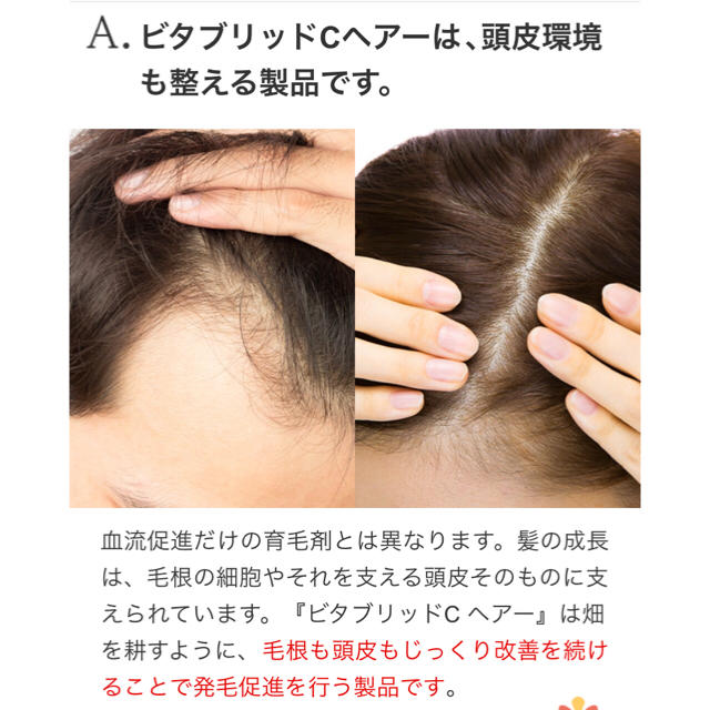 【新品】薬用発毛促進剤 ビタブリッドCヘアー 育毛 ビタミンC スカルプ 頭皮の通販 by ココアパウダー｜ラクマ