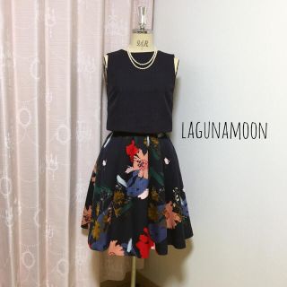 ラグナムーン(LagunaMoon)のラグナムーン 花柄 ワンピース スナイデル マーキュリーデュオ トッコ(ひざ丈ワンピース)