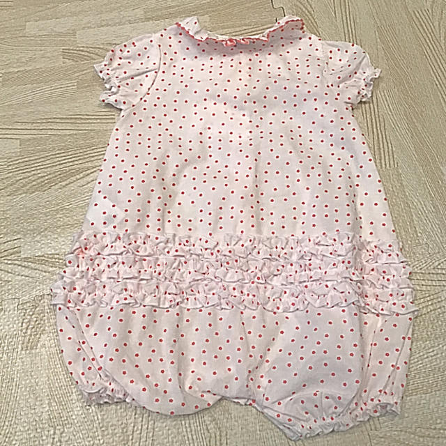 PETIT BATEAU(プチバトー)のプチバトー 17SS ポプリンフラワープリント 前開きロンパース 6m 新品 キッズ/ベビー/マタニティのベビー服(~85cm)(ロンパース)の商品写真