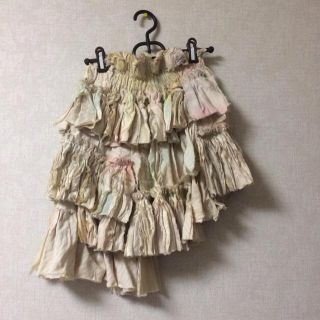 コムデギャルソン(COMME des GARCONS)のノゾミイシグロ ◯ ムラ染めスカート(ミニスカート)