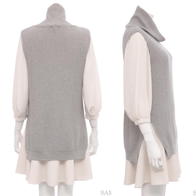 FRAY I.D(フレイアイディー)の新品♡FRAY I.D♡ジョーゼットコンビワンピース♡フレイアイディー レディースのワンピース(ひざ丈ワンピース)の商品写真