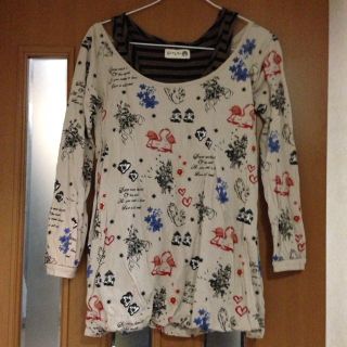 スカラー(ScoLar)のScoLar インナー付きTシャツ(Tシャツ(長袖/七分))