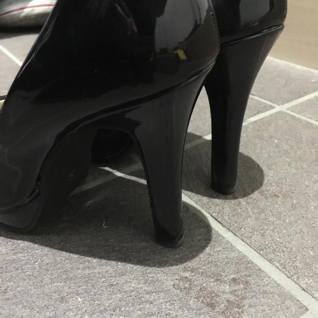 ヒール 黒 12cm レディースの靴/シューズ(ハイヒール/パンプス)の商品写真