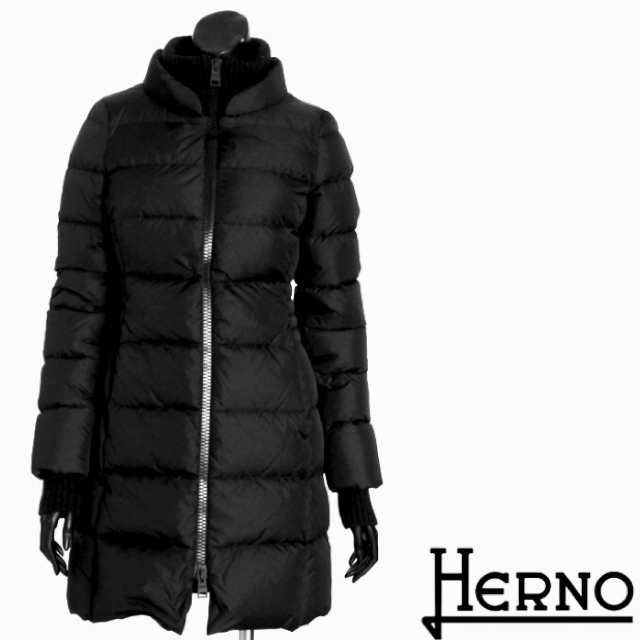 超美品‼️】HERNO ヘルノ ダウンコート ブラック-
