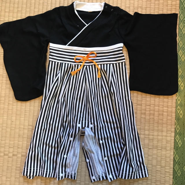 ロンパース袴  90 キッズ/ベビー/マタニティのキッズ服男の子用(90cm~)(和服/着物)の商品写真