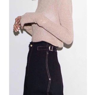 ザラ(ZARA)のamel 即完売 デニムワイドパンツ S(デニム/ジーンズ)