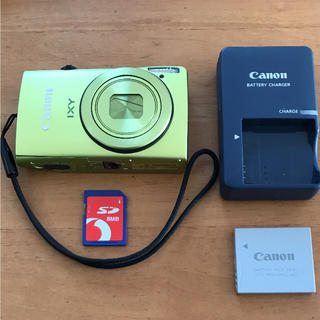 キヤノン(Canon)の箱なし完動品★キヤノン IXY600F  グリーン(コンパクトデジタルカメラ)