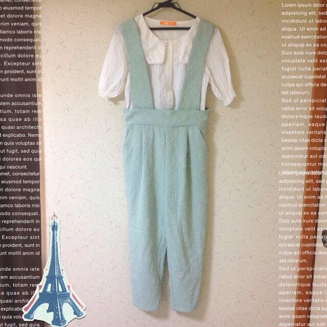 ミントグリーンのサロペット♡ | フリマアプリ ラクマ