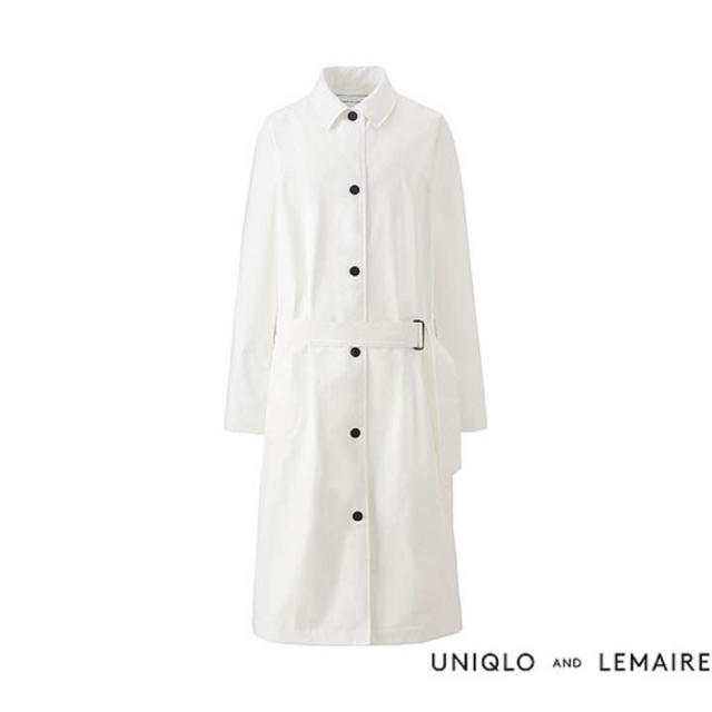 UNIQLO(ユニクロ)のUNIQLO ルメール Aラインコート 白 レディースのジャケット/アウター(ロングコート)の商品写真