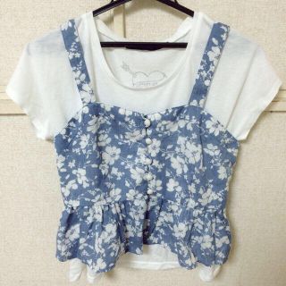 リベットアンドサージ(rivet & surge)の花柄ビスチェ（最終値下げ）(Tシャツ(半袖/袖なし))